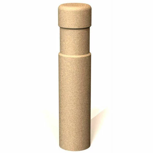 Petersen Manufacturing BAT36 Round Concrete Bollard, 8" Dia X 36" H, Type B Mount, Tan