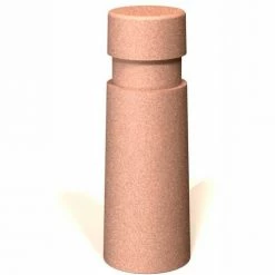 Petersen Manufacturing B-C Round Concrete Bollard, 10" Dia X 34" H, Type A Mount, Tan