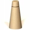 Petersen Manufacturing BLT1838 Tapered Round Concrete Bollard, 18" Dia X 38" H, Type A Mount, Tan