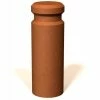 Petersen Manufacturing BR-12 Round Concrete Bollard, 12" Dia X 34" H, Type A Mount, Tan